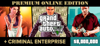 Купить на steambuy Купить Grand Theft Auto V + Premium + Online + $8,000,000